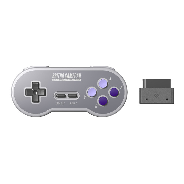 Controle Remoto Super Nintendo SNES SN30 Wireless 8BitDo Branco