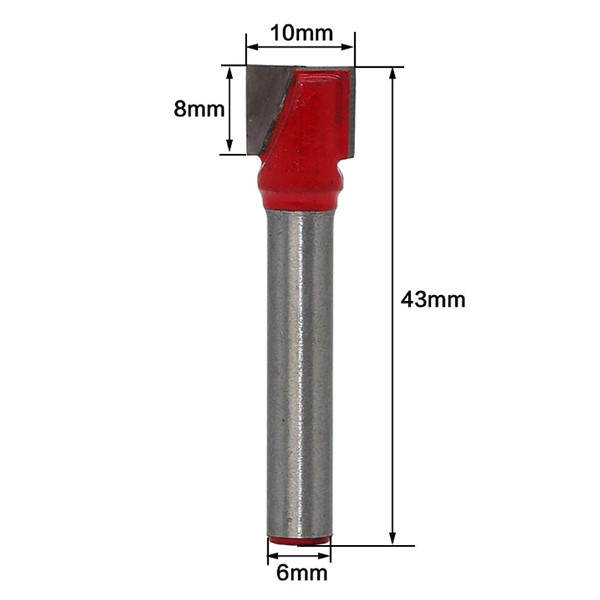 Fresa de Topo para Desbaste para Madeira 2 Facas 6x10 mm