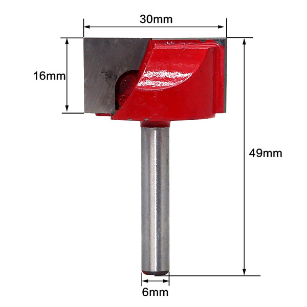 Fresa de Topo para Desbaste para Madeira 2 Facas 6x30 mm