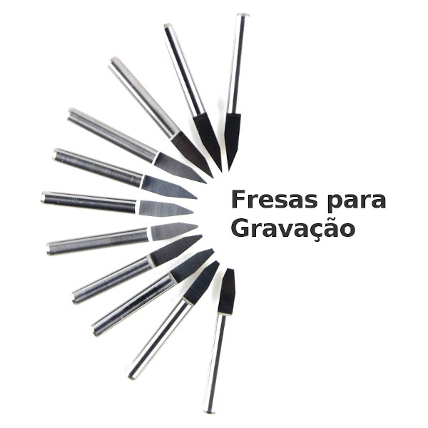 Fresas para Gravação tipo Vbit V-Bit