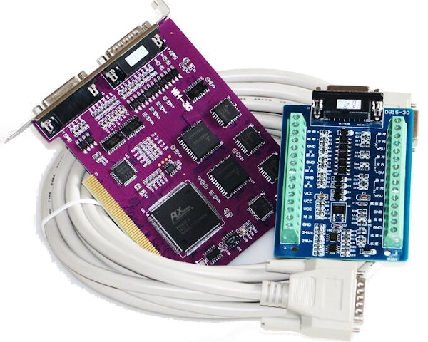 Interface Placa Controladora CNC PCI Express (Pci-e) PCIMC-3G 3 Eixos para NC Studio