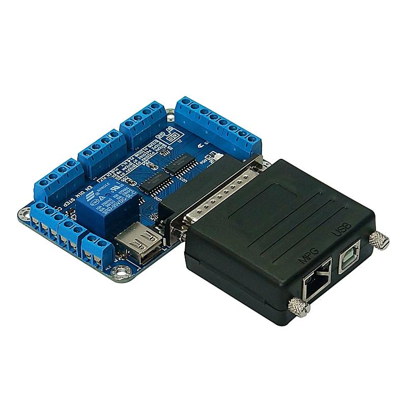 Adaptador Conversor Porta Paralela DB25 25 pinos para Porta USB 5 Eixos para Mach3