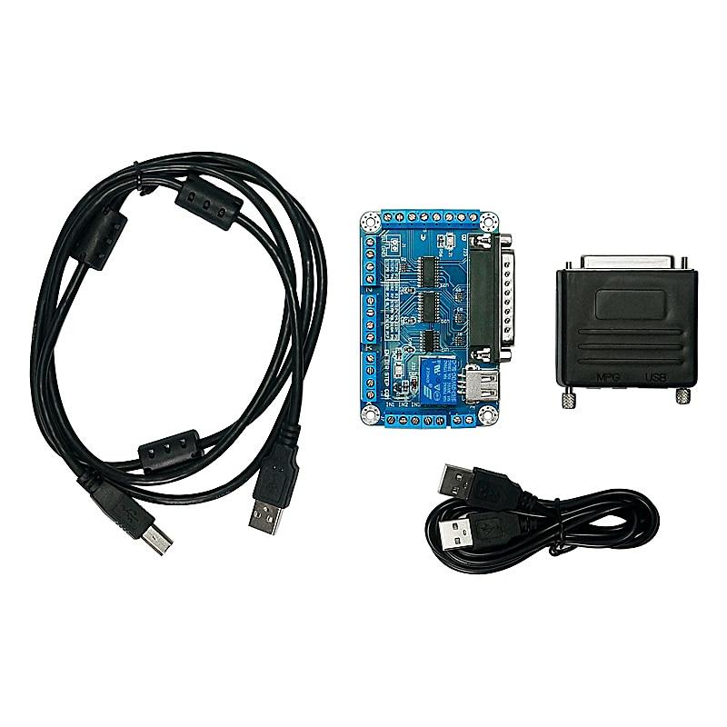 Adaptador Conversor Porta Paralela DB25 25 pinos para Porta USB 5 Eixos para Mach3