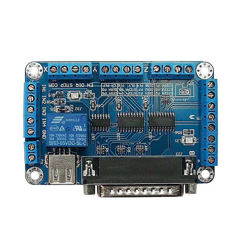 Adaptador Conversor Porta Paralela DB25 25 pinos para Porta USB 5 Eixos para Mach3