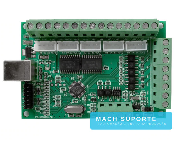 Interface Placa Controladora CNC Porta USB 5 Eixos BL-USBMACH V2.0 para Mach3