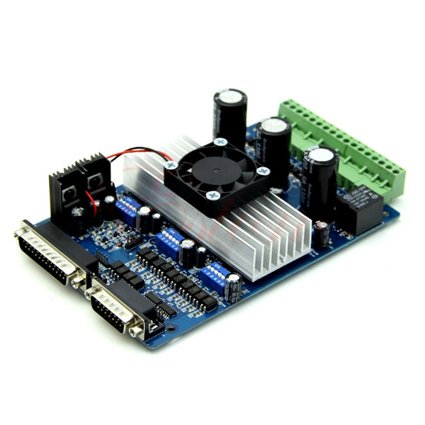 Placa Controladora CNC Integrada CNC3AX TB6560 c/ Porta Paralela 3 Eixos para Mach3