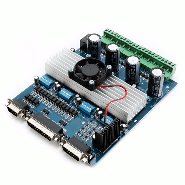 Placa Controladora CNC Integrada CNC4AX TB6560 c/ Porta Paralela 4 Eixos para Mach3