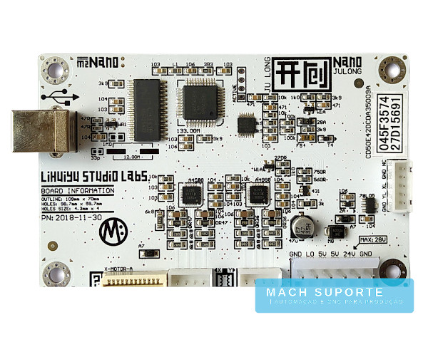 Placa Controladora CNC Integrada Máquina Laser Visutec LiHUiYU M2 c/ Porta USB 2 Eixos