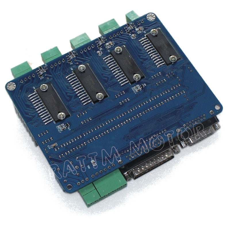 Placa Controladora CNC Integrada CNC4AX TB6560 Tipo H c/ Porta Paralela 4 Eixos para Mach3