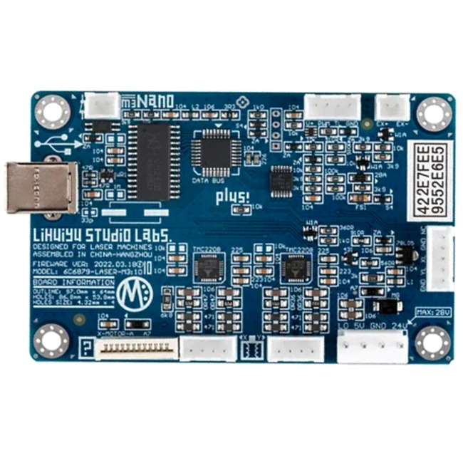 Placa Controladora CNC Integrada Máquina Laser Visutec LiHUiYU M3 Plus c/ Porta USB 2 Eixos