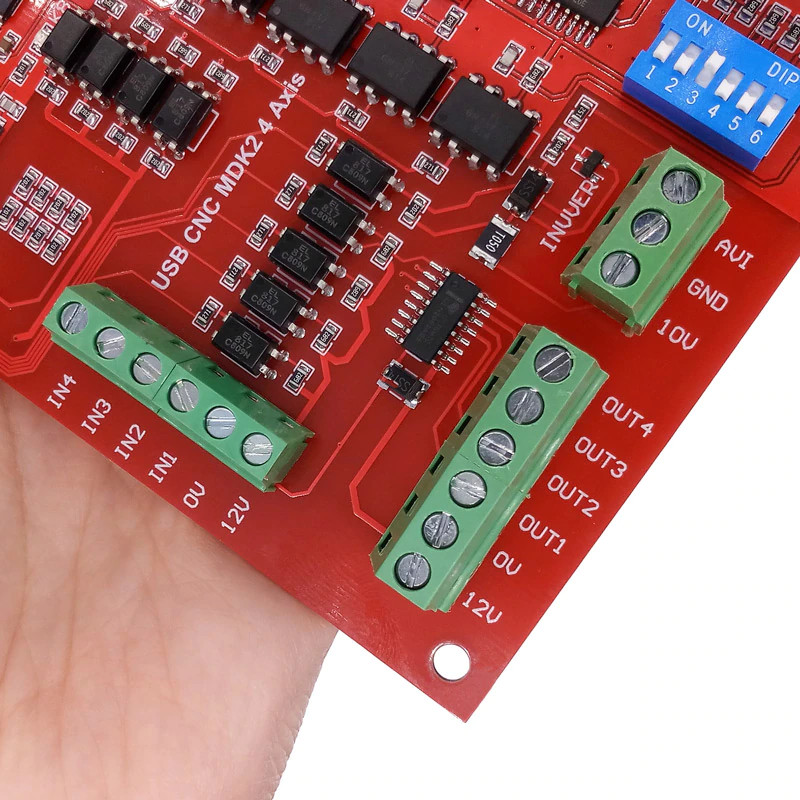 Placa Controladora Cnc Integrada Rnr Cnc4ax Tb6560 C Porta Usb 4 Eixos Para Mach3 M1 Automação 8561